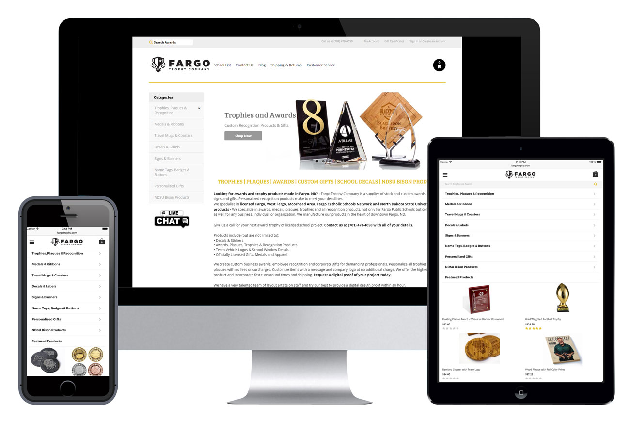 Fargo Trophy Company Website
