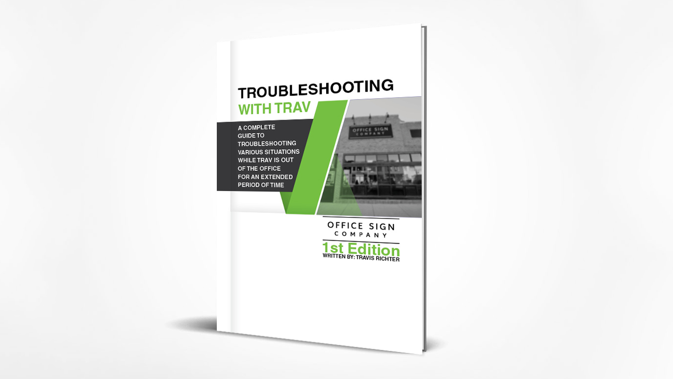 Troubleshooting with Trav Book